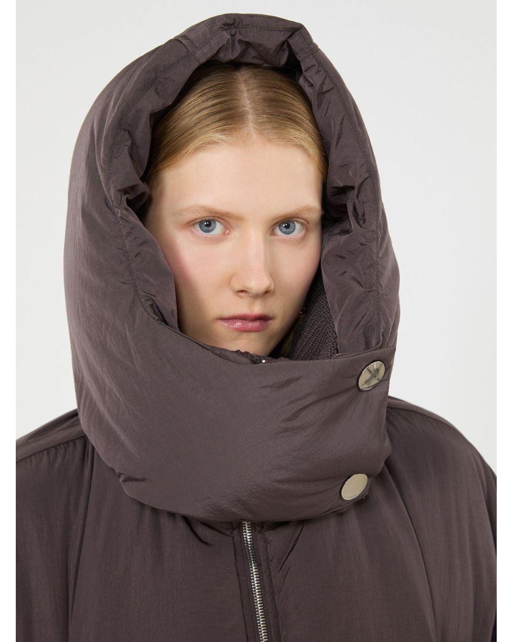 Max Mara Brown Short Water-Repellent Down Jacket