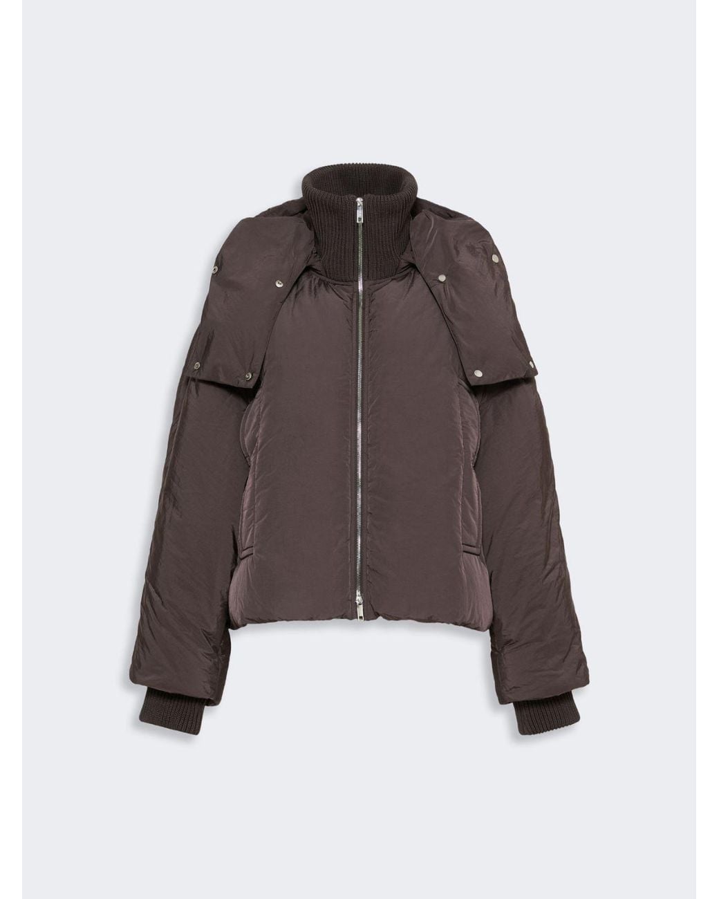 Max Mara Brown Short Water-Repellent Down Jacket