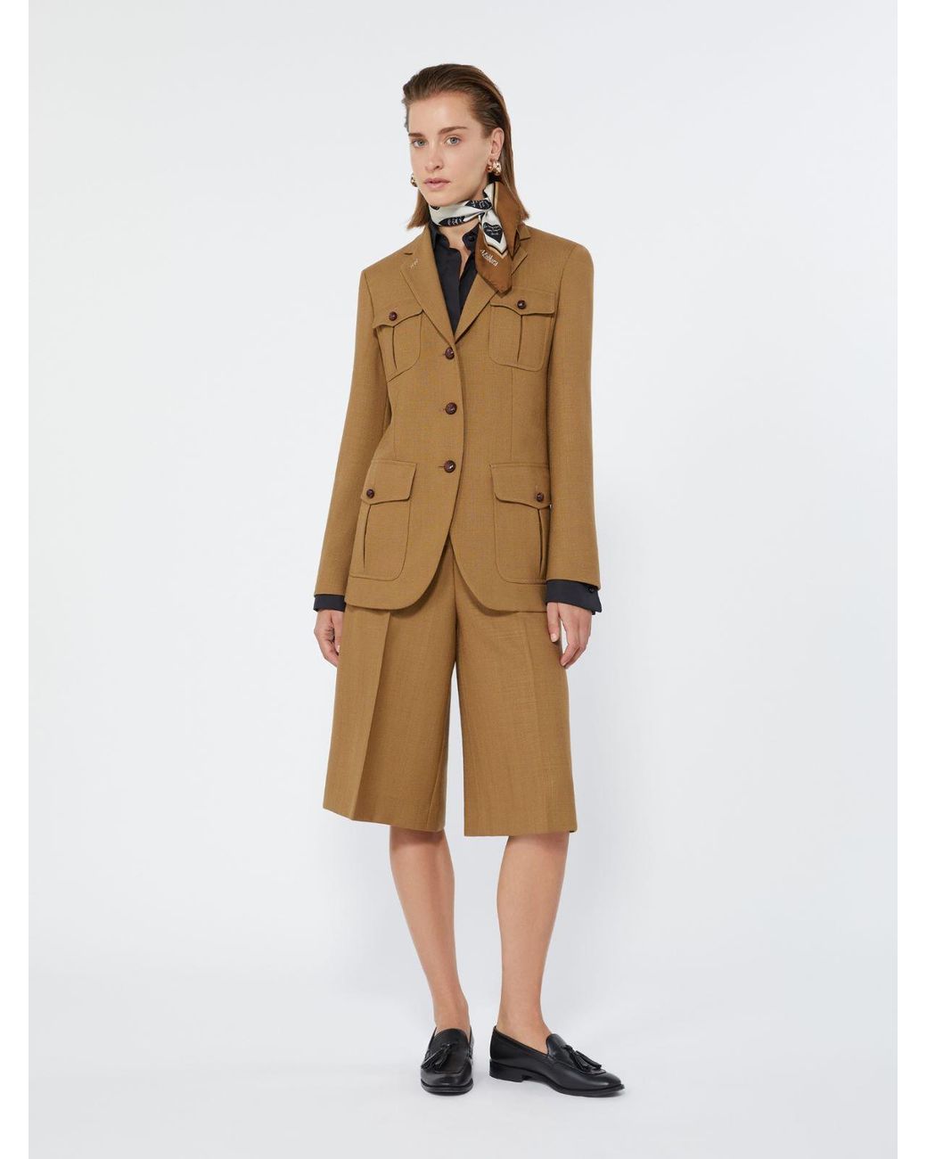 Bermuda di Max Mara in Natural
