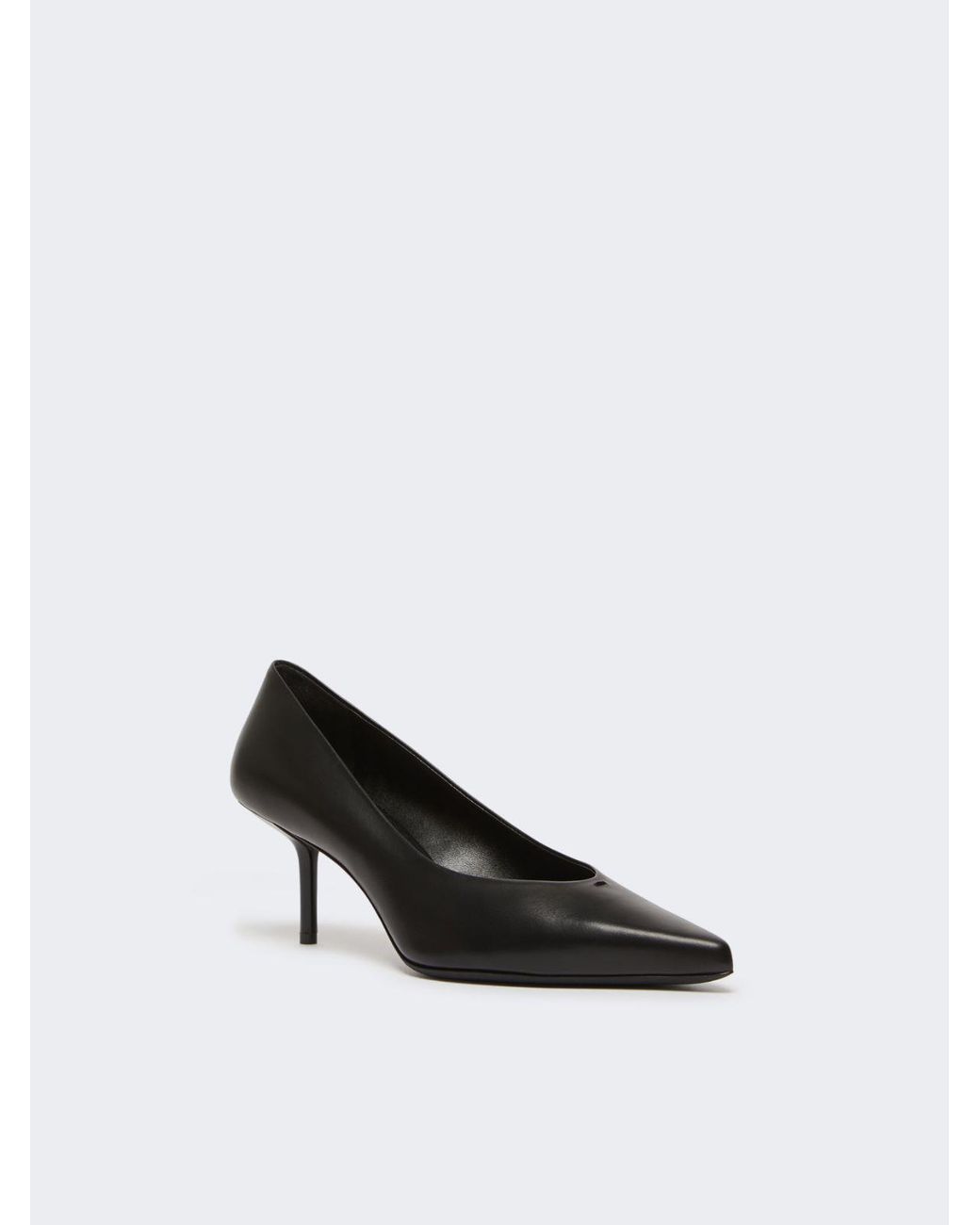Max Mara White Pumps Aus Glattleder