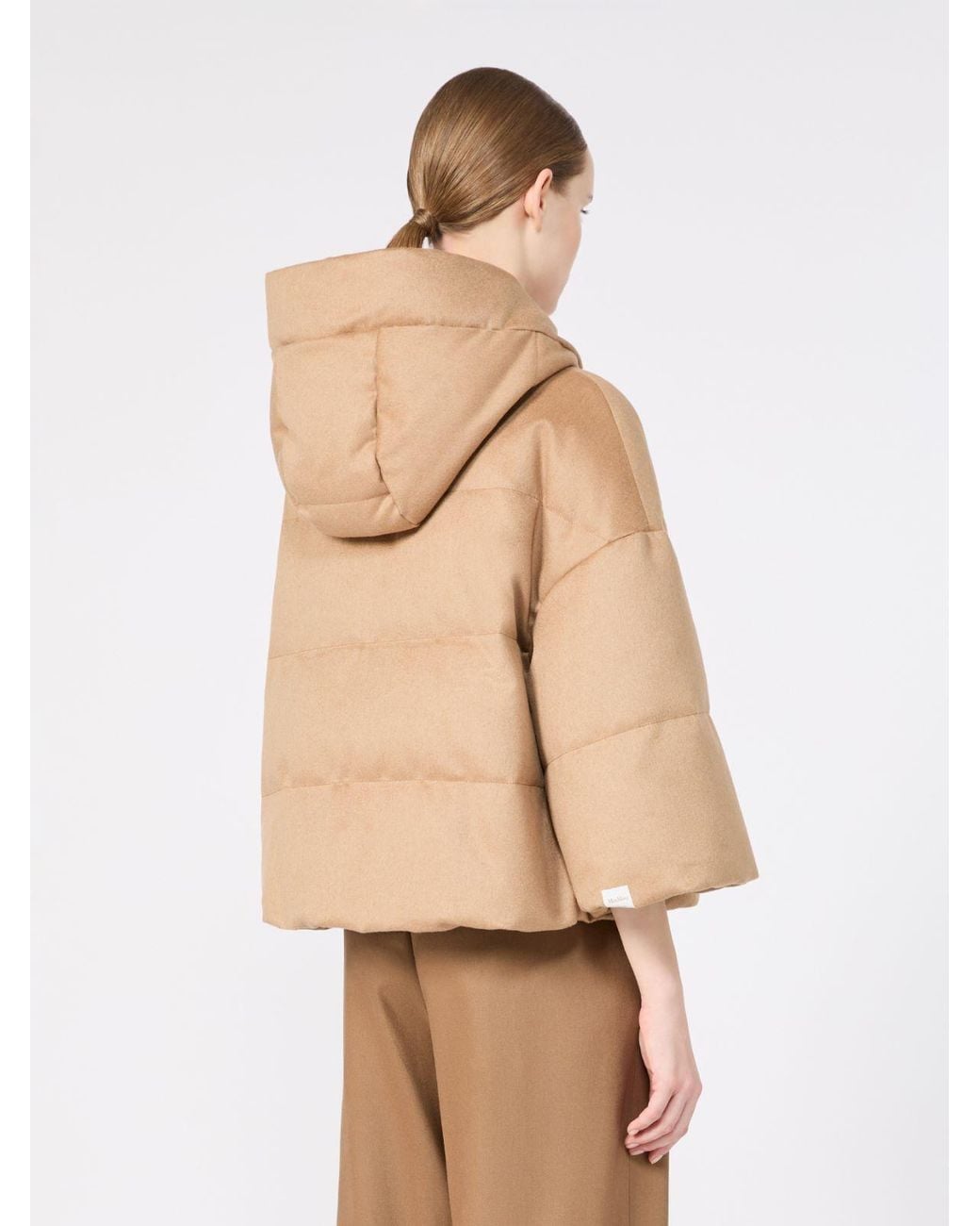 Max Mara Natural Gefüttertes Cape