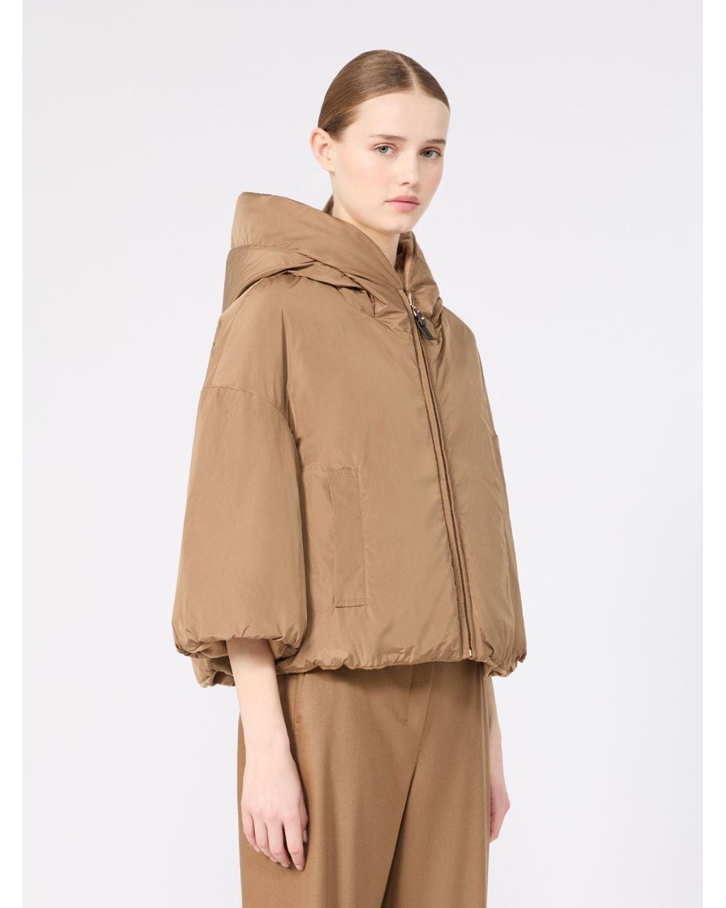 Max Mara Natural Gefüttertes Cape