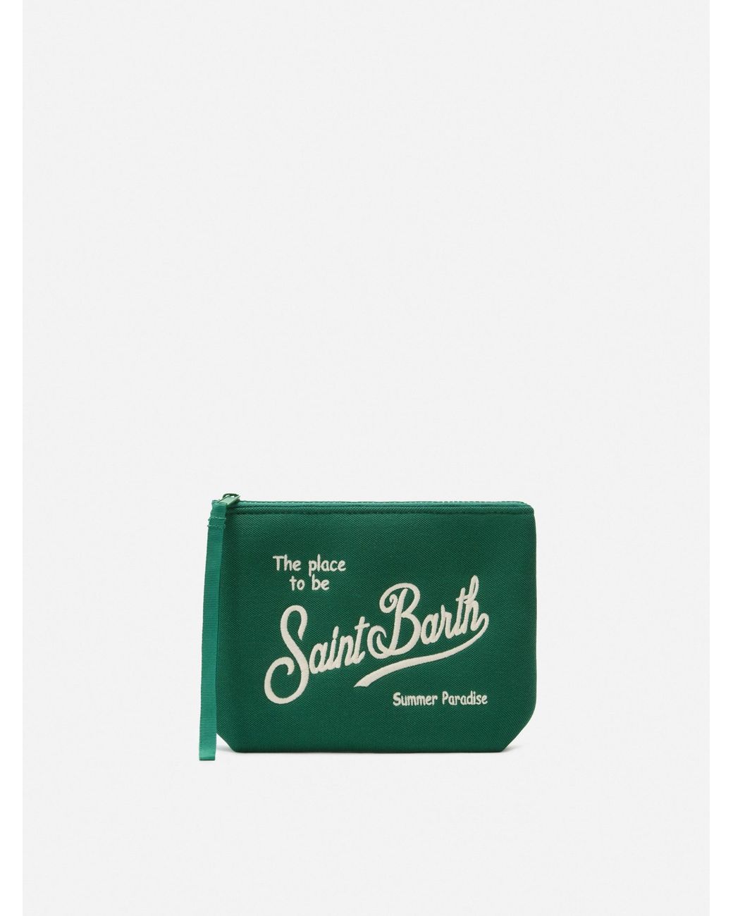 Aline Pouch With Piquet Effect di Mc2 Saint Barth in Green da Uomo