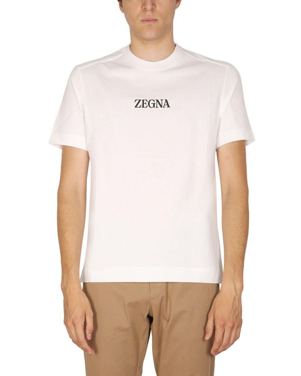 Herren T-Shirts Ermenegildo Zegna T-Shirts Ermenegildo Zegna Baumwolle Andere materialien poloshirt in Weiß für Herren 