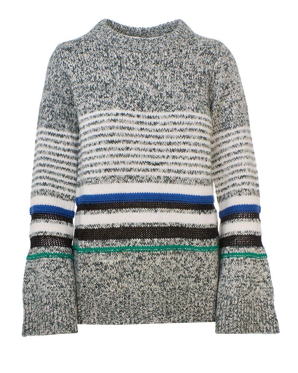 See By Chloé Cotton Sweater in Grey (Grey) - Lyst