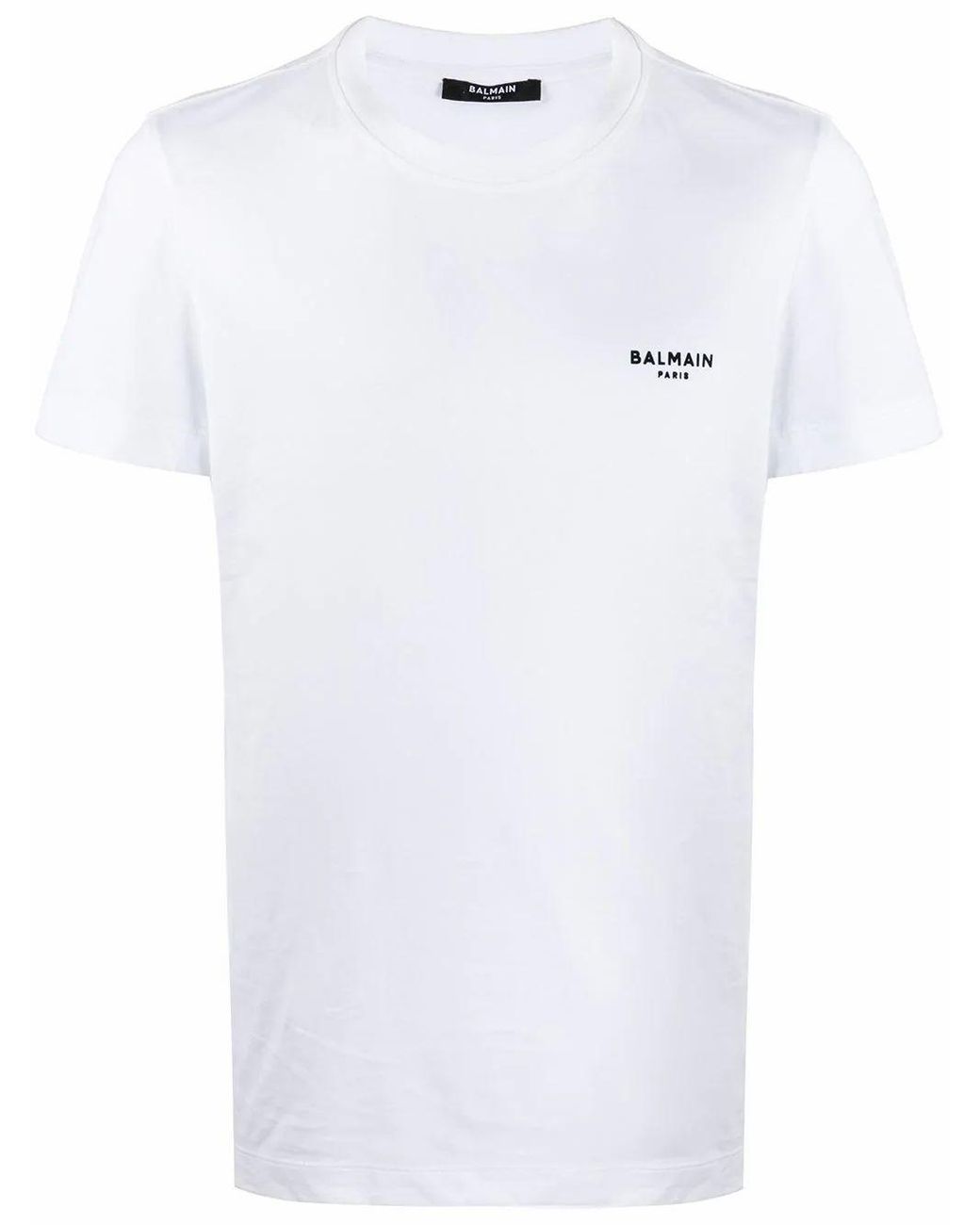 Balmain Cotton T-shirt in White for Men - Lyst
