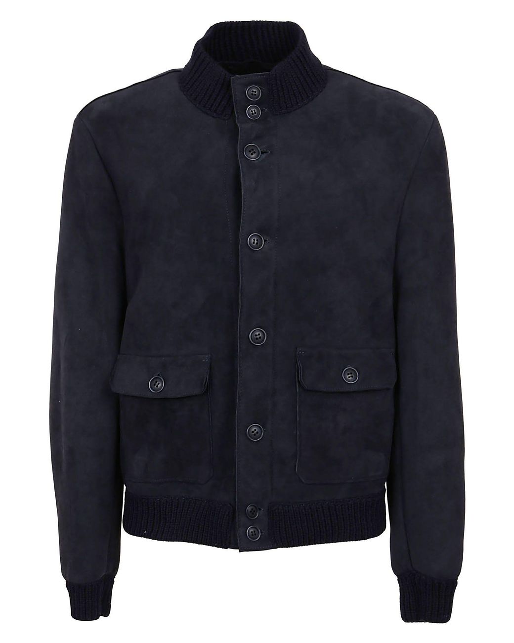 Salvatore Santoro Suede Outerwear Jacket in Blue for Men - Lyst