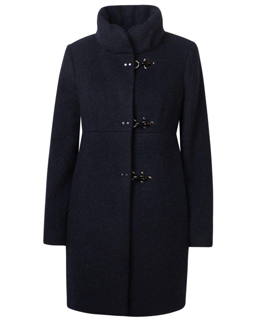 Fay Wool Coat in Black - Lyst