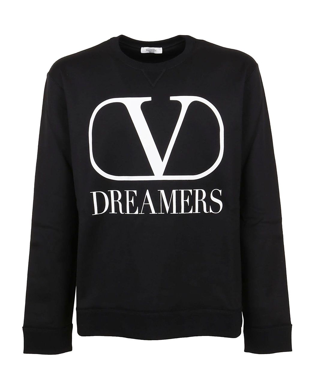Valentino Cotton Sweatshirt in Black for Men - Lyst