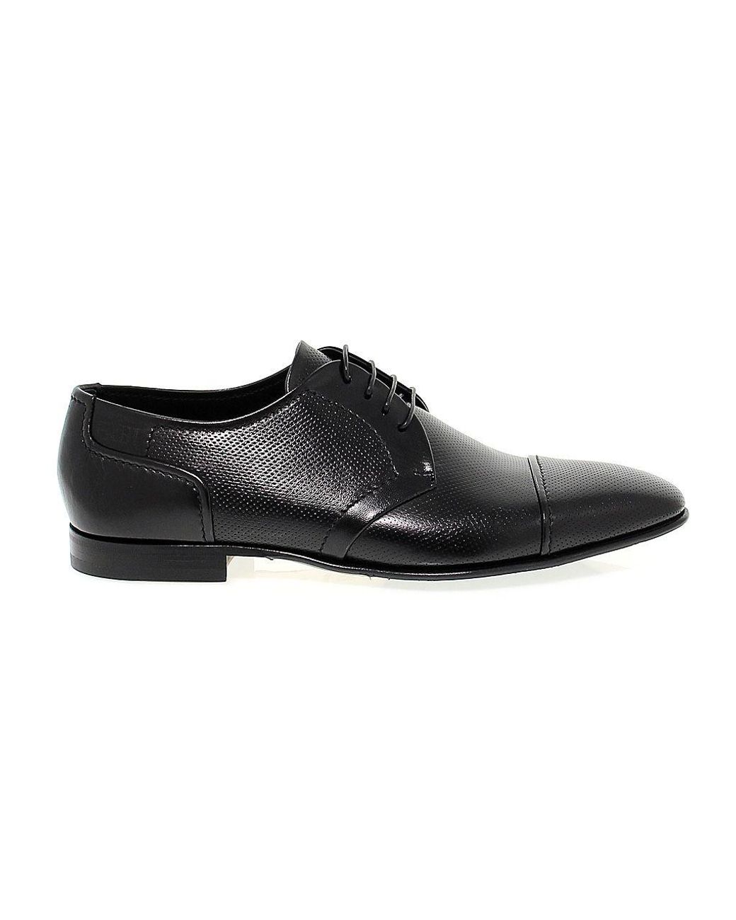Fabi Black Leather Lace-up Shoes for Men - Lyst