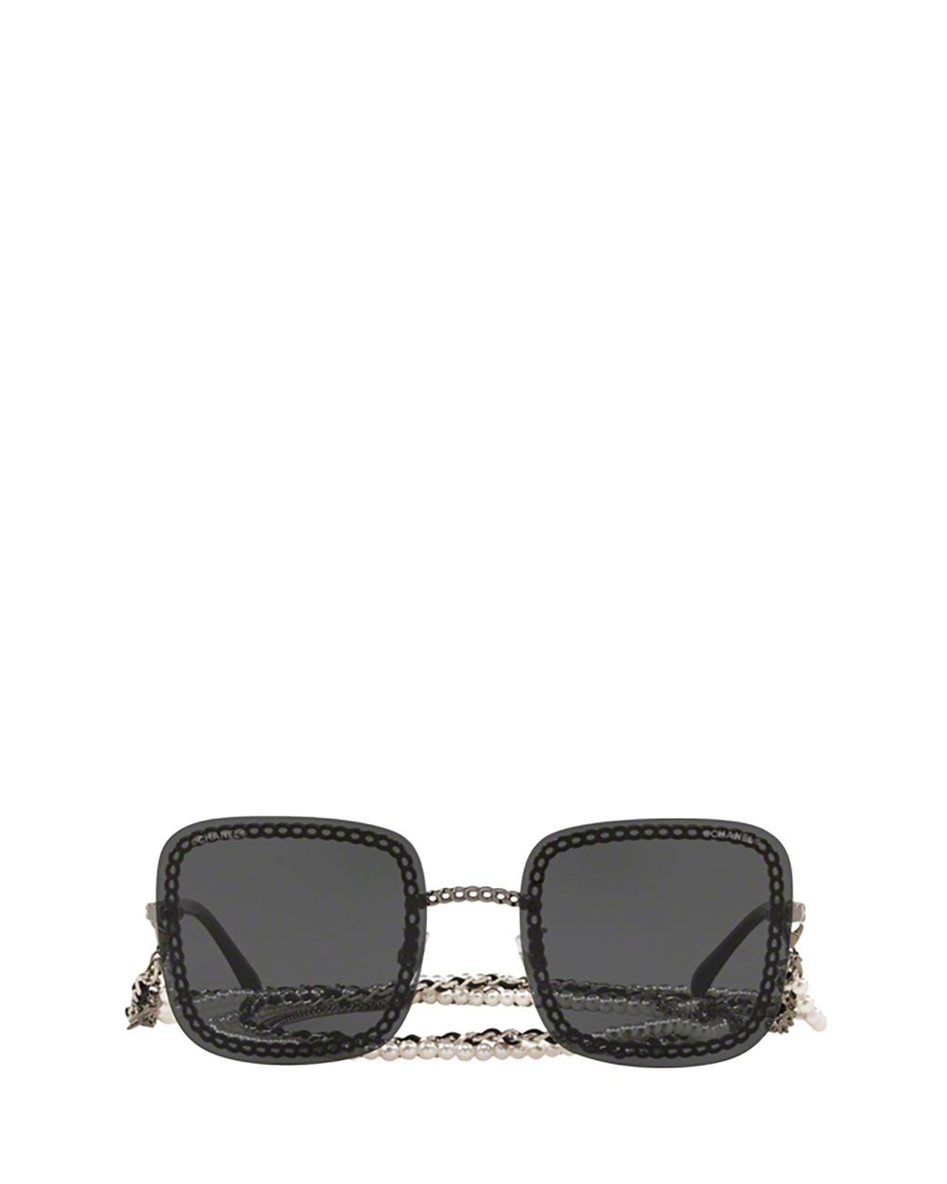 Chanel Square Frame Chain Sunglasses | Lyst
