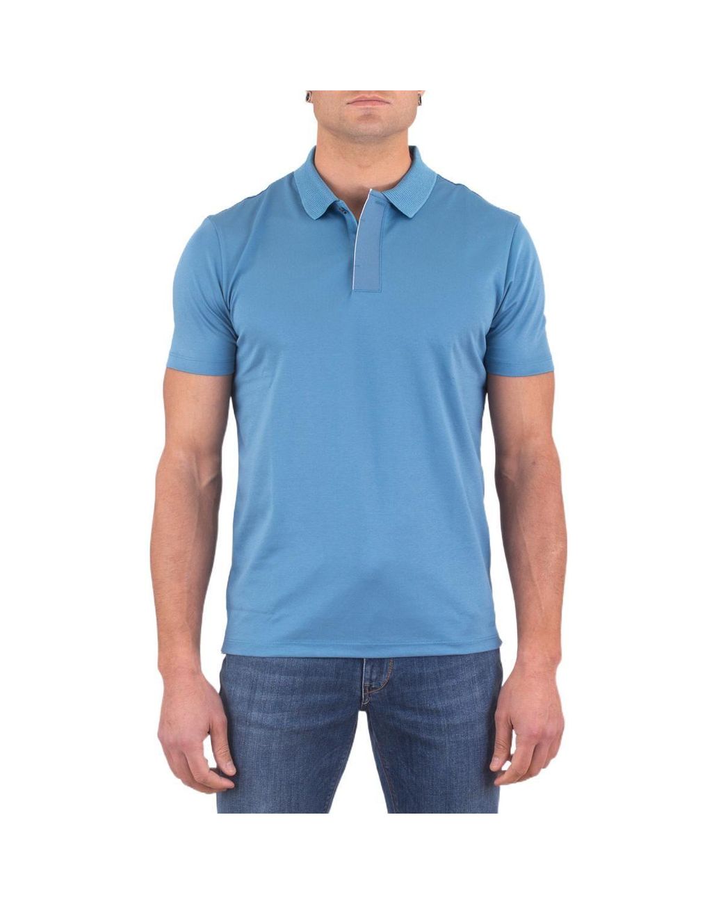 hugo boss royal blue polo shirt