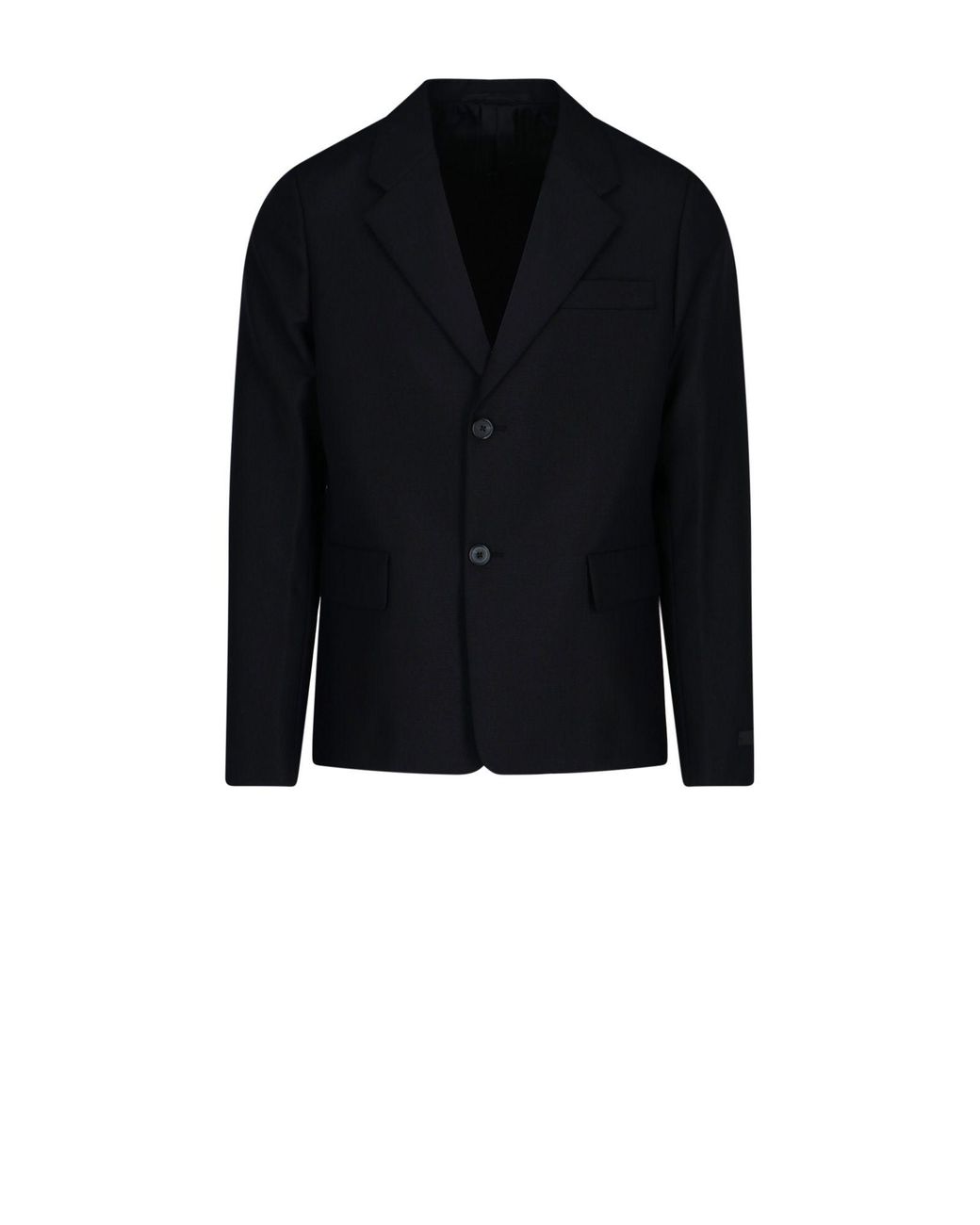 Prada Wool Blazer in Black for Men - Lyst