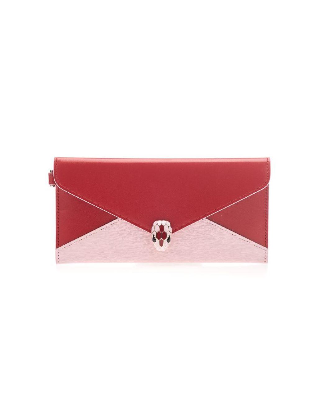 BVLGARI Leather Pouch in Red - Lyst