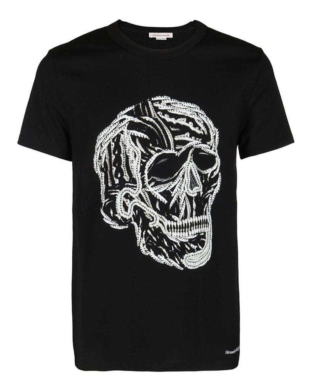 Alexander McQueen Cotton T-shirt in Black for Men - Lyst