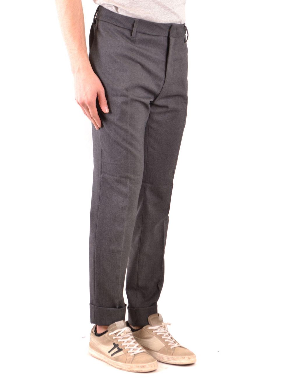 Paolo Pecora Other Materials Pants in Gray for Men | Lyst