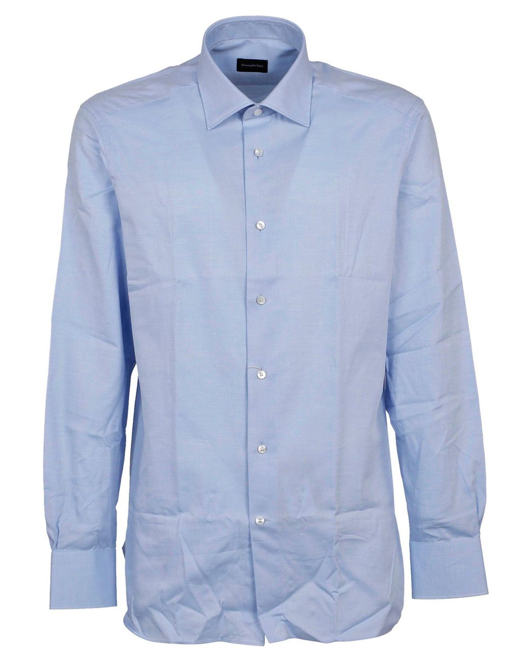 Z Zegna Cotton Shirt in Light Blue (Blue) for Men - Lyst