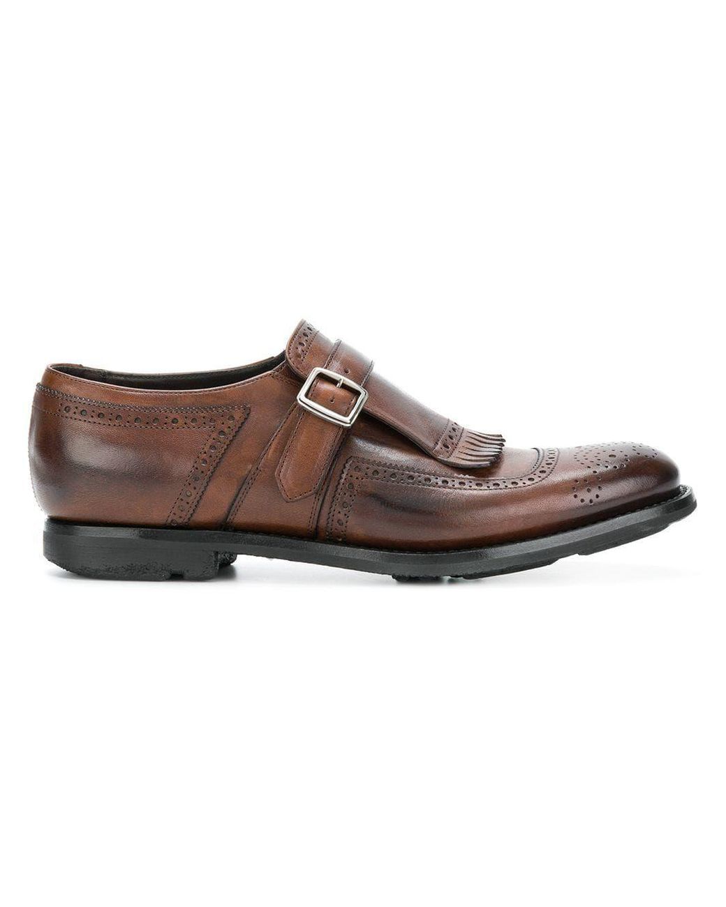 Church�s Brown Leather Monk Strap Shoes for Men Save 21 Church�s Brown Leather Monk Strap Shoes for Men Save 21