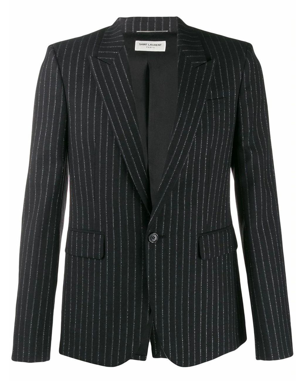 Saint Laurent Wool Blazer in Black for Men - Lyst