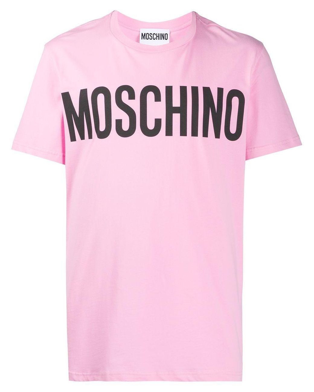 Moschino Cotton T-shirt in Pink for Men - Lyst