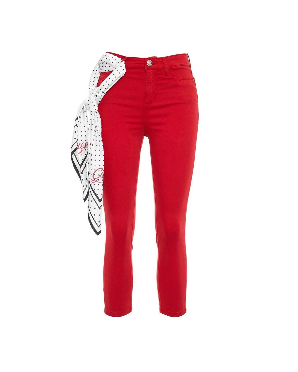 guess red jeans