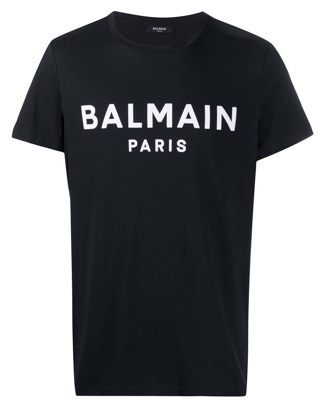 Balmain Cotton T-shirt in Black for Men - Lyst