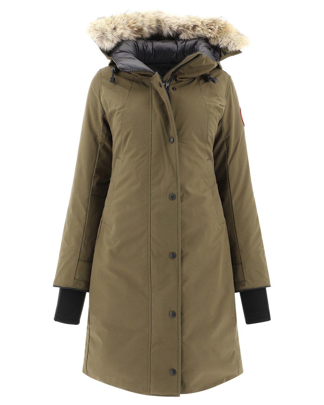 Canada Goose Goose Polyester Coat in Green - Lyst