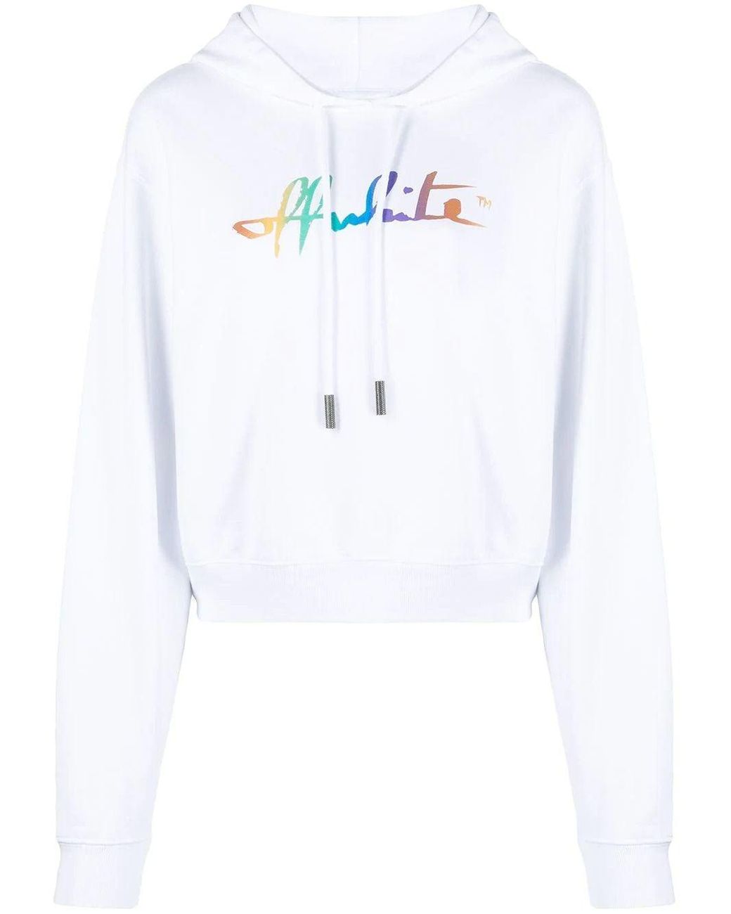 rainbow off white hoodie