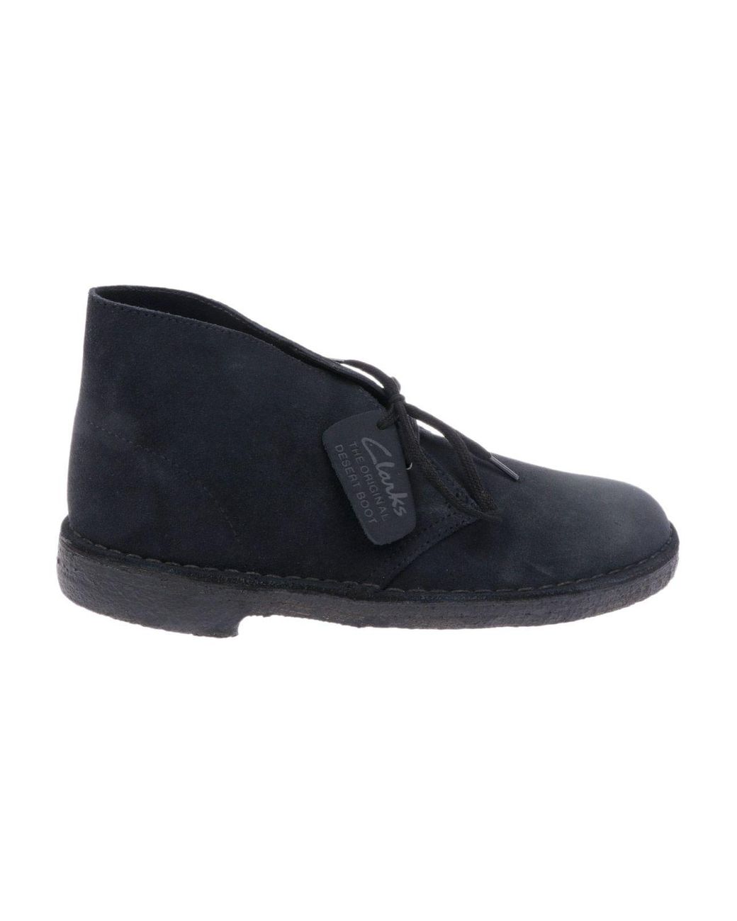 Clarks Blue Suede Ankle Boots for Men - Lyst