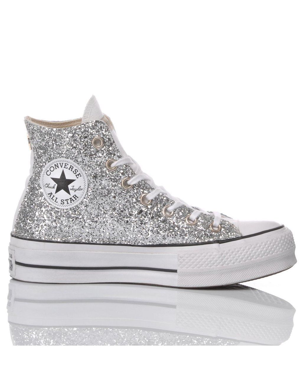 silver high tops