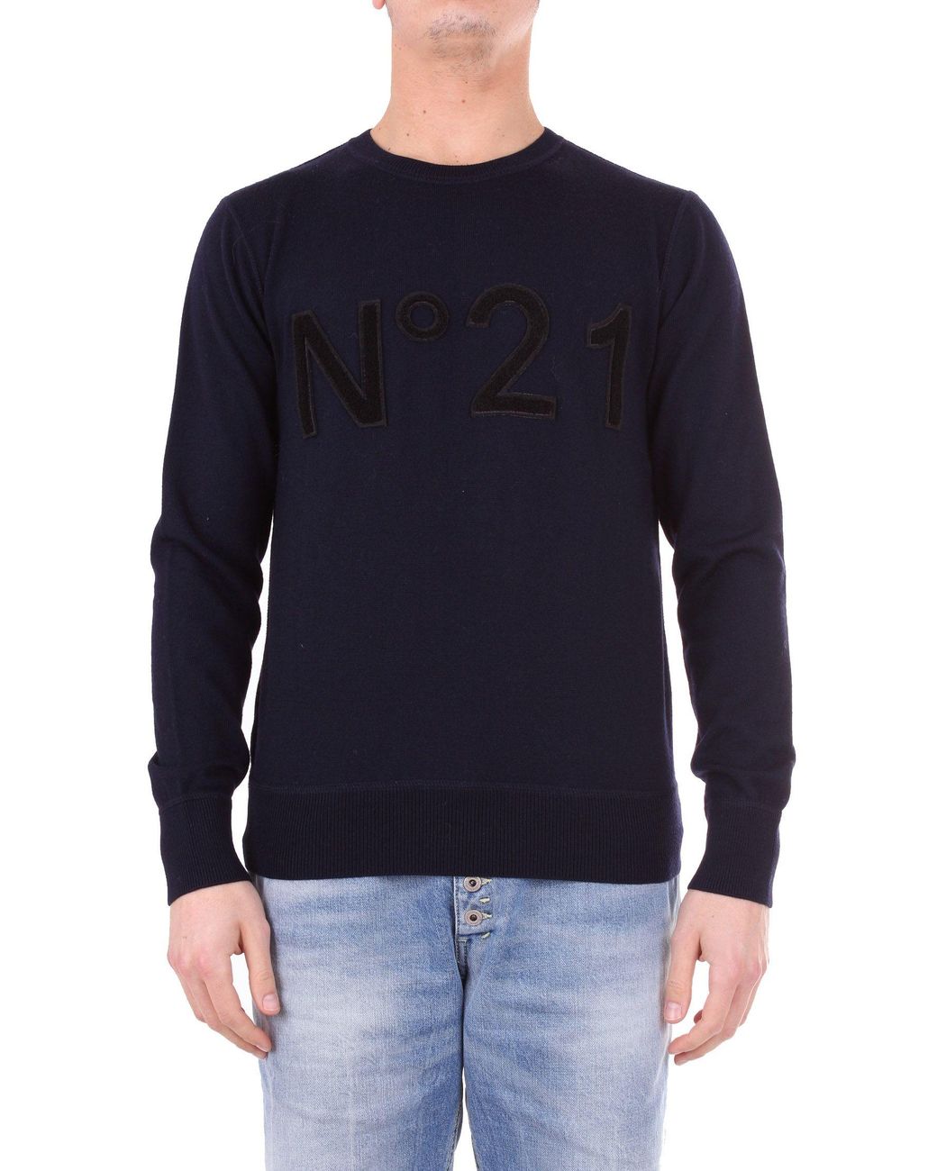 N°21 Blue Wool Sweater for Men - Lyst