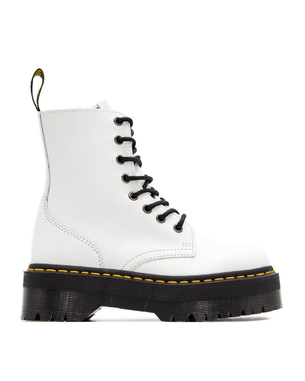 platform doc marten boots white