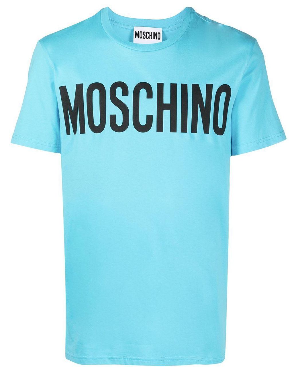 Moschino Cotton T-shirt in Light Blue (Blue) for Men - Lyst