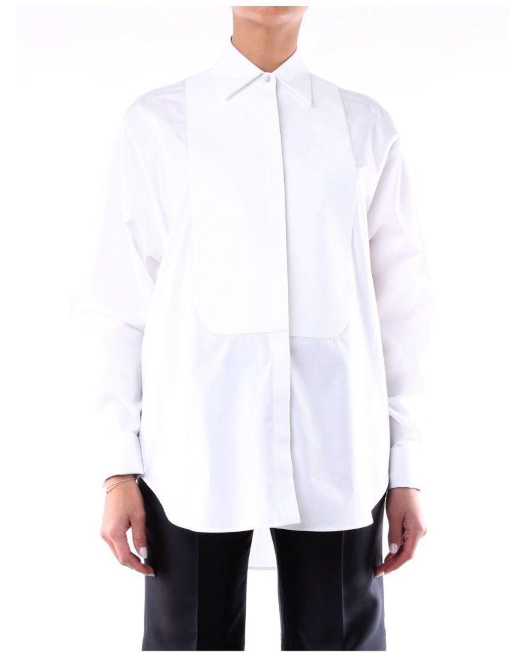 Givenchy Cotton Shirt in White - Lyst