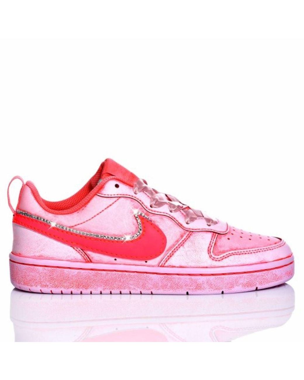 Nike Leather Sneakers in Pink | Lyst