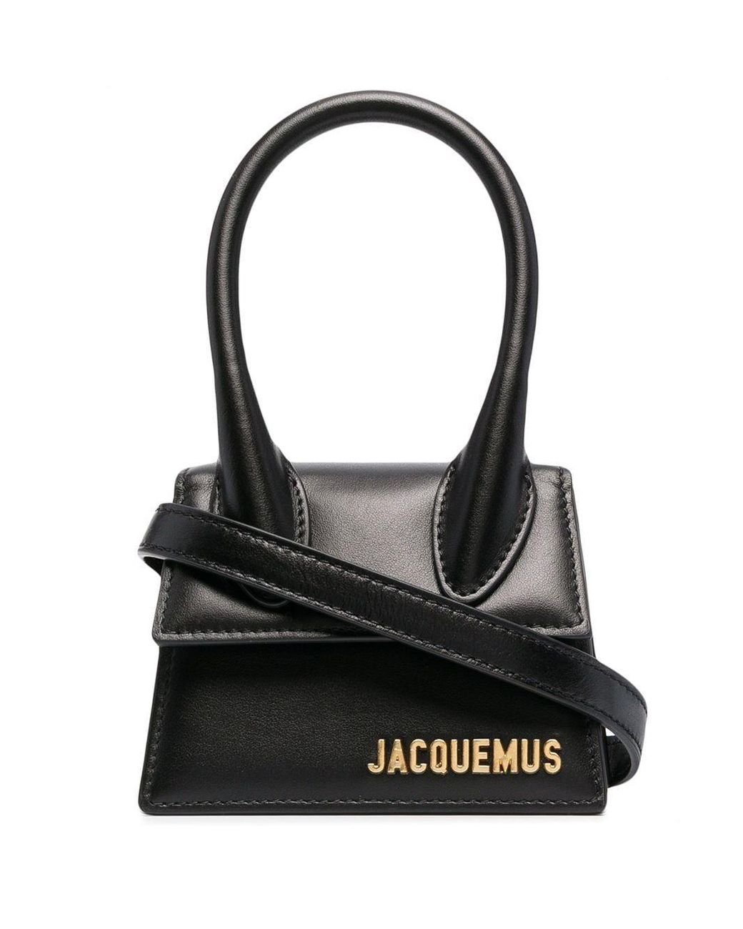 Jacquemus Leather Handbag in Black - Lyst