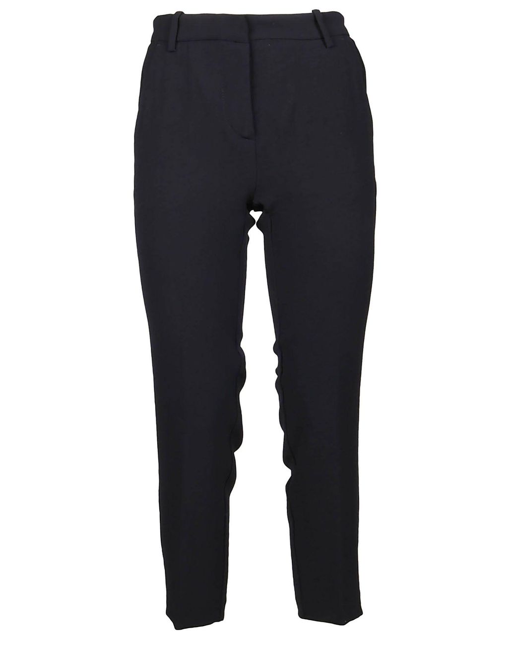 black polyester joggers