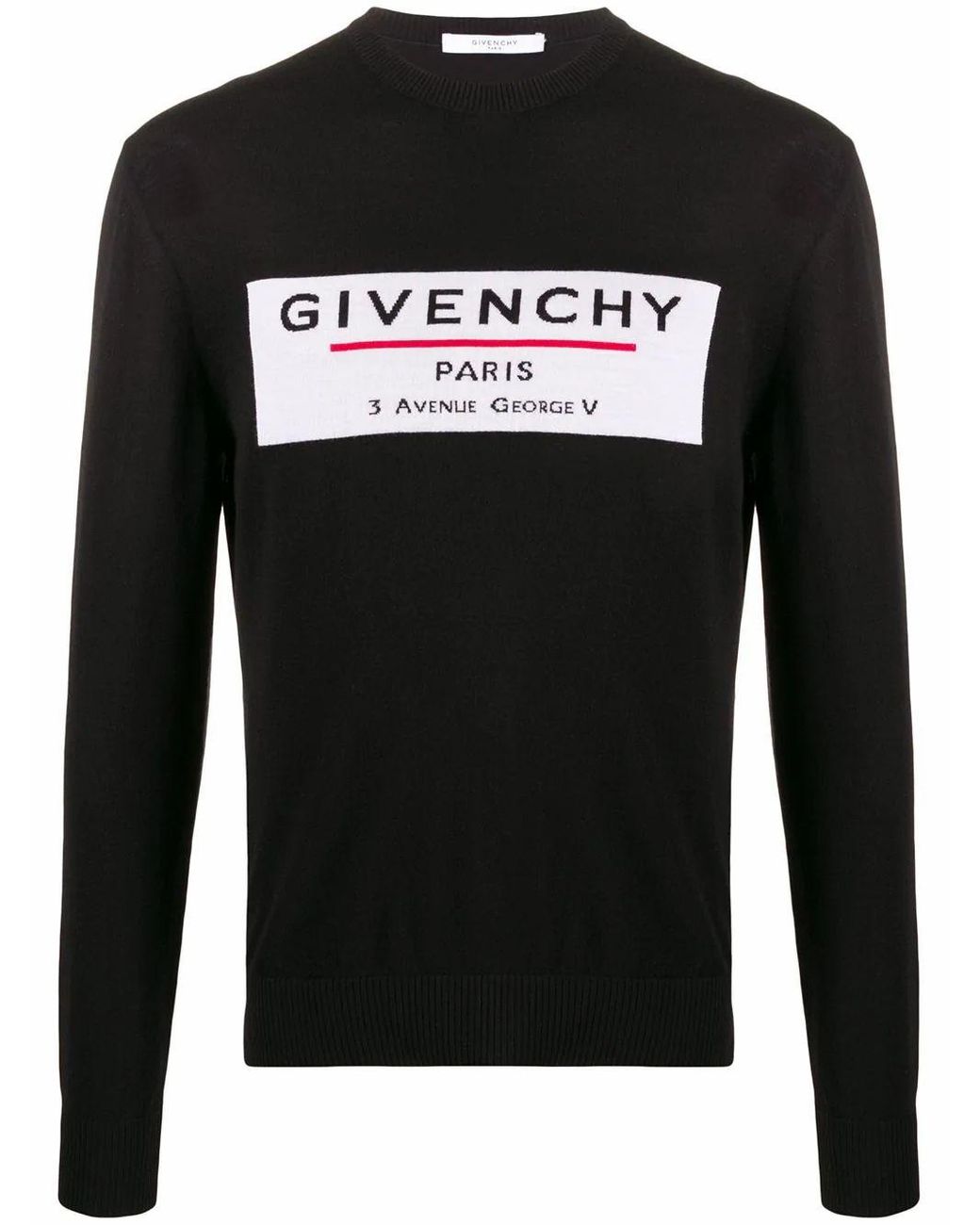 Givenchy Wool Sweater in Black for Men - Lyst