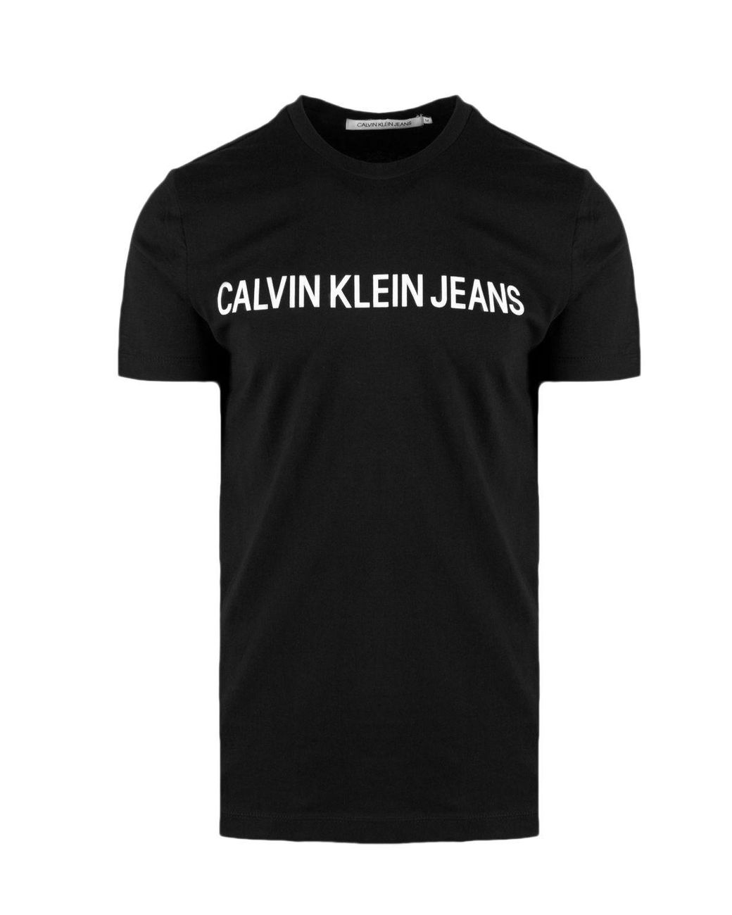 Calvin Klein Cotton T-shirt in Black for Men - Lyst
