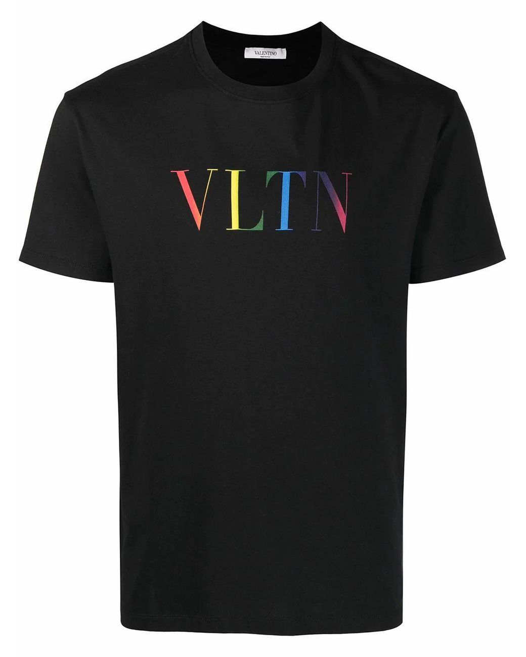 Valentino Cotton Tshirt in Black for Men Lyst
