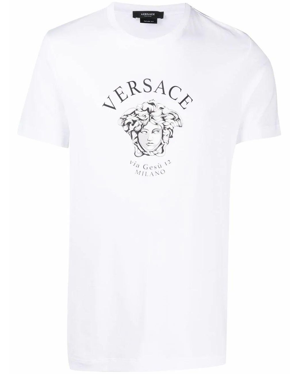 Versace Cotton T-shirt in White for Men - Lyst