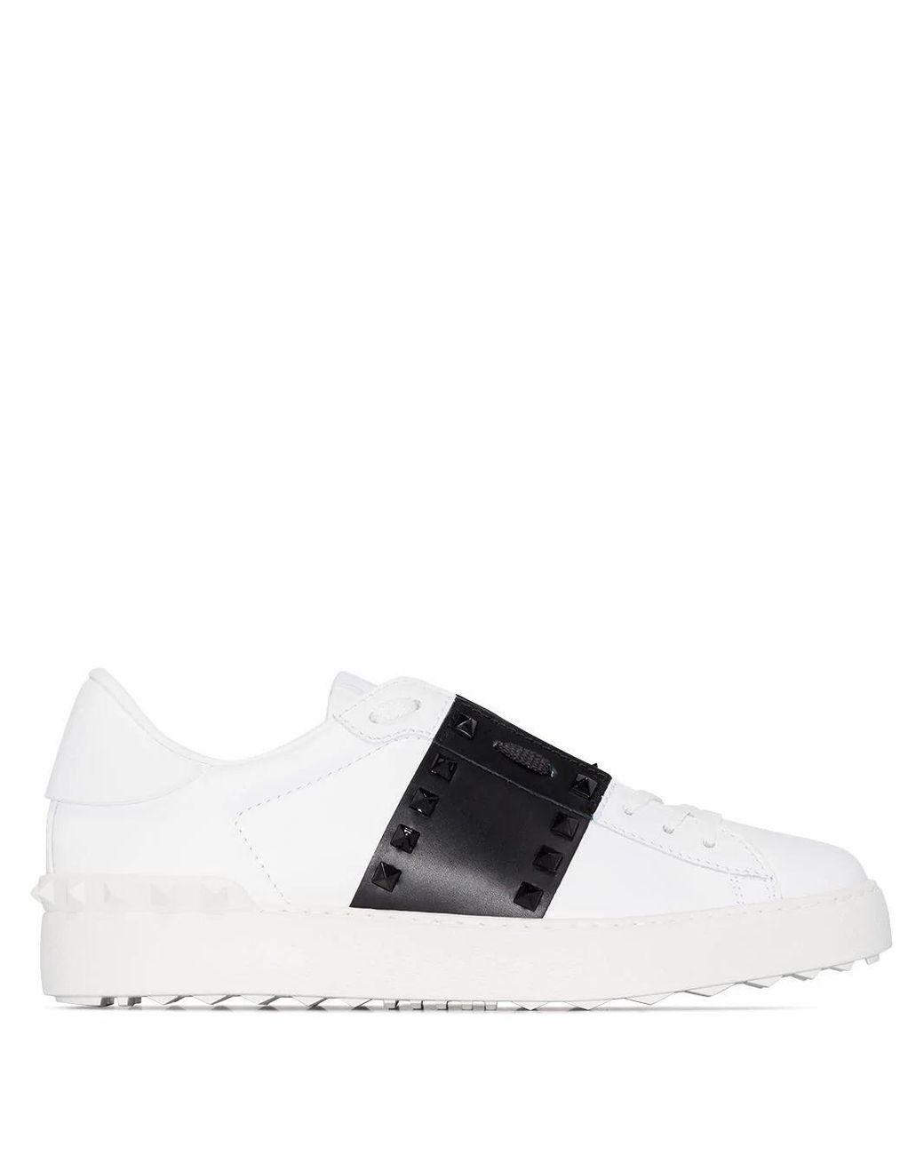 Valentino Garavani Leather Sneakers in White - Lyst
