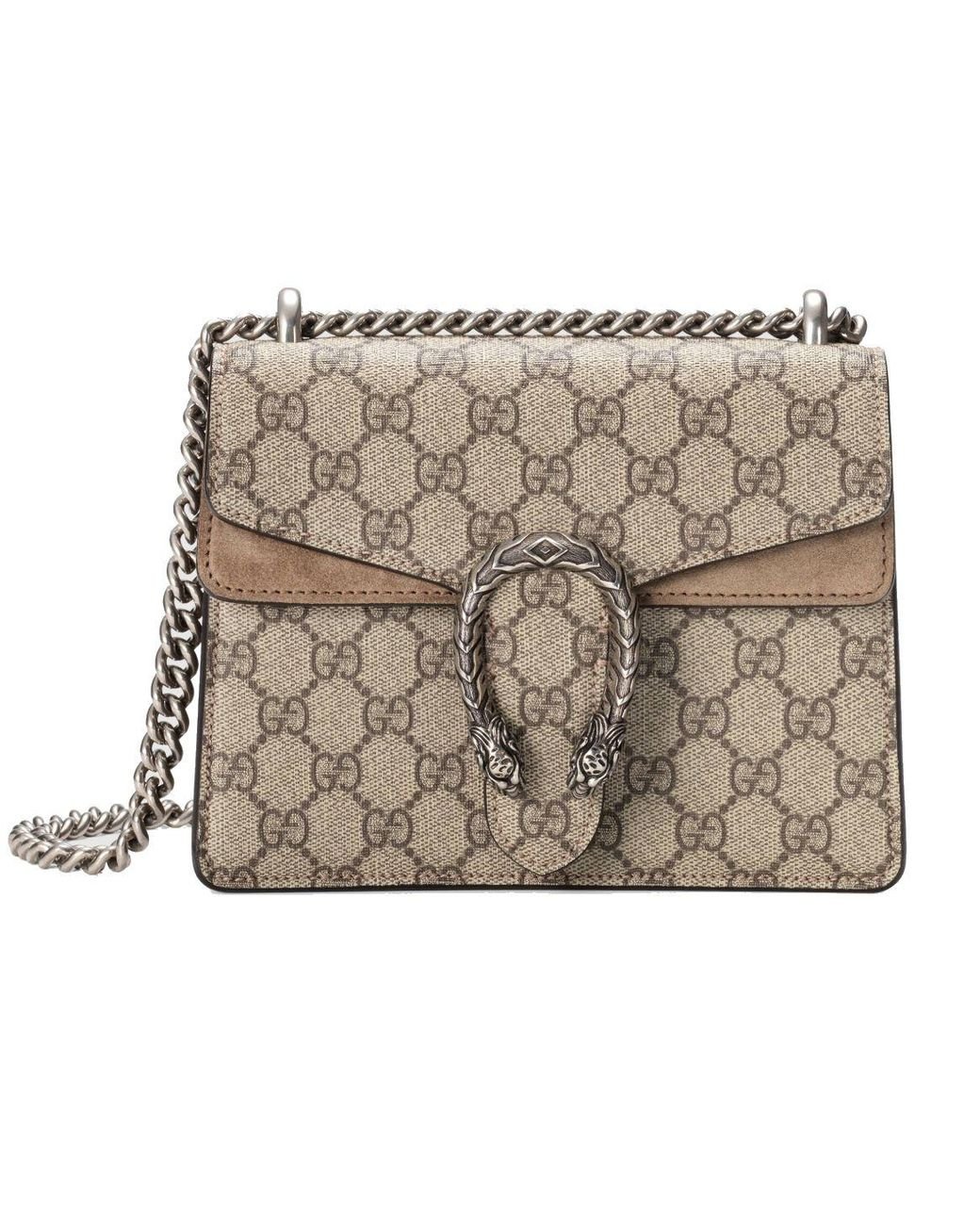 Gucci Leather Shoulder Bag in Beige (Natural) Lyst Australia