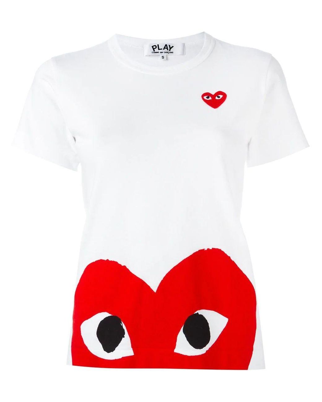 comme des garcons play shirt sizing