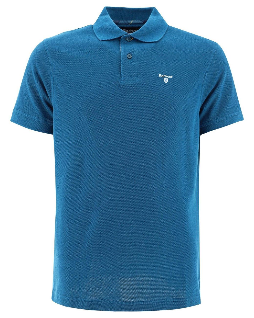 barbour polo shirt blue