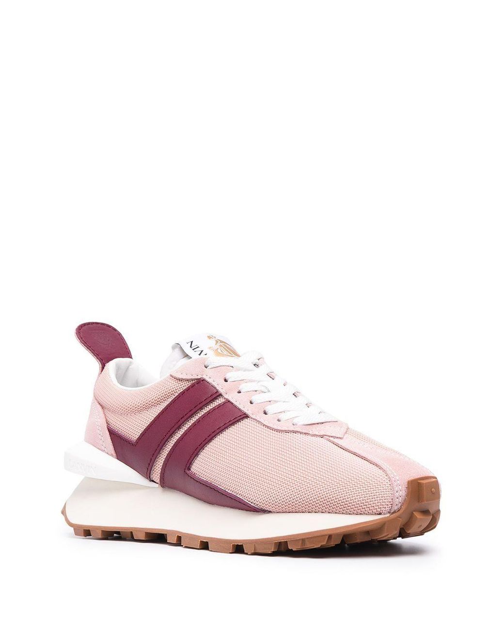 Lanvin Synthetic Polyester Sneakers in Pink - Lyst