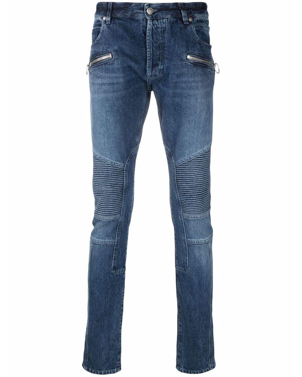 Balmain Denim Slim Fit Jeans in Blue for Men - Save 42% | Lyst