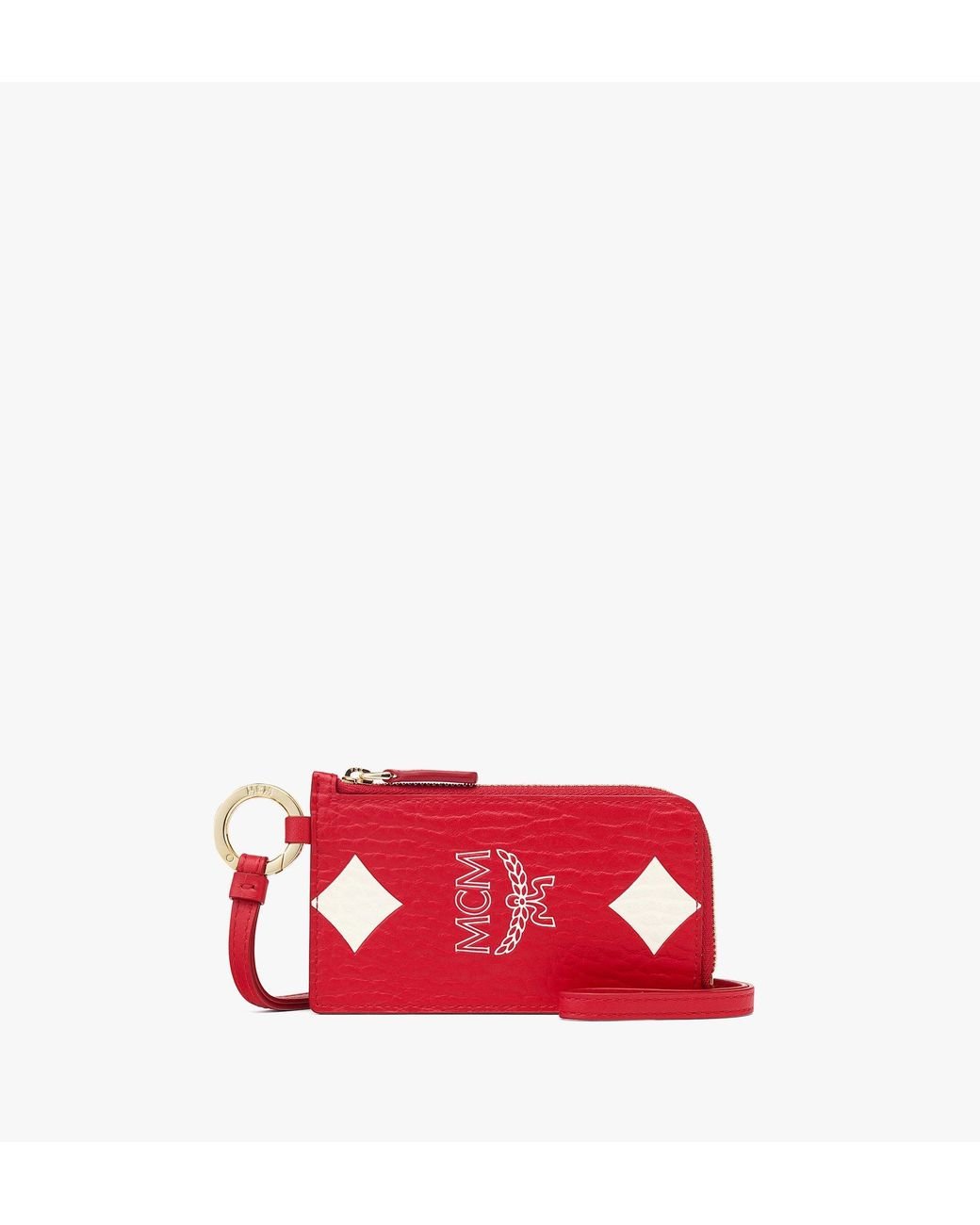 [MCM]★韓国人気★Aren Maxi Visetos Lanyard Card Case MCM]☆韓国人気☆Aren Maxi Visetos Lanyard Card Case (MCM