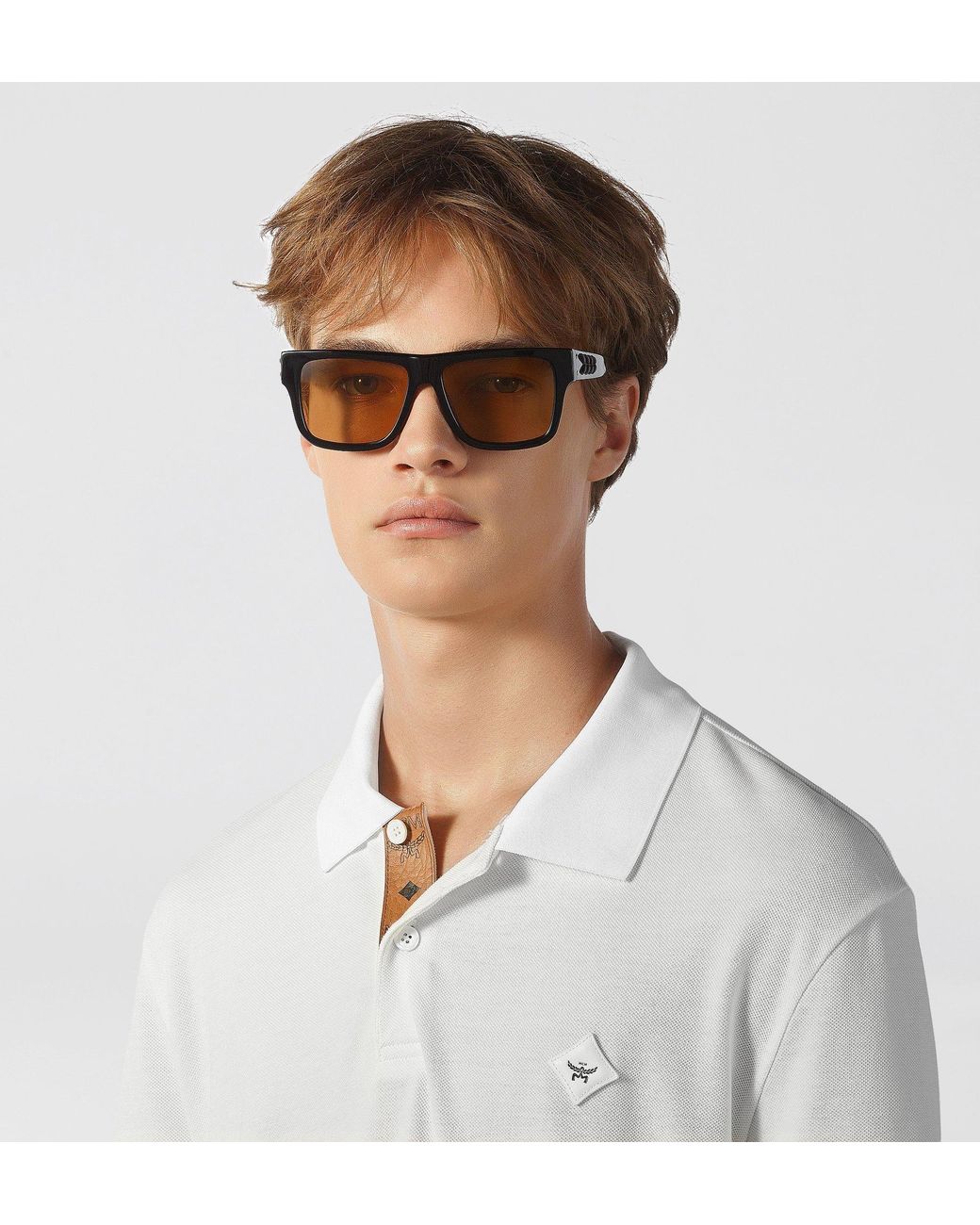 MCM Black Square Sunglasses for men