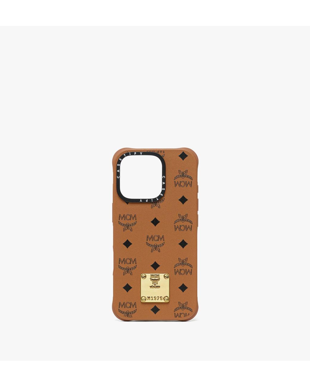 MCM Iphone 16 Pro X Casetify Brass Plate Bioveg Iphone Case in